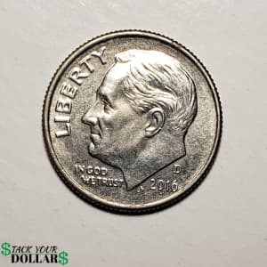 Front (heads side) of a dime